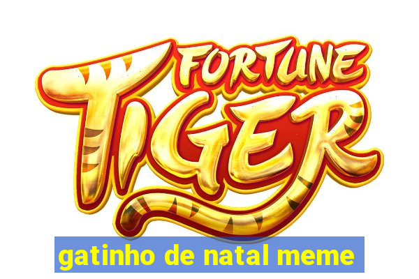 gatinho de natal meme